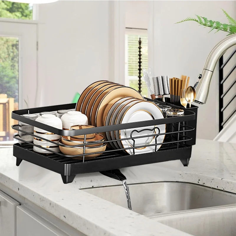 Adjustable Tier Dish Drying Rack