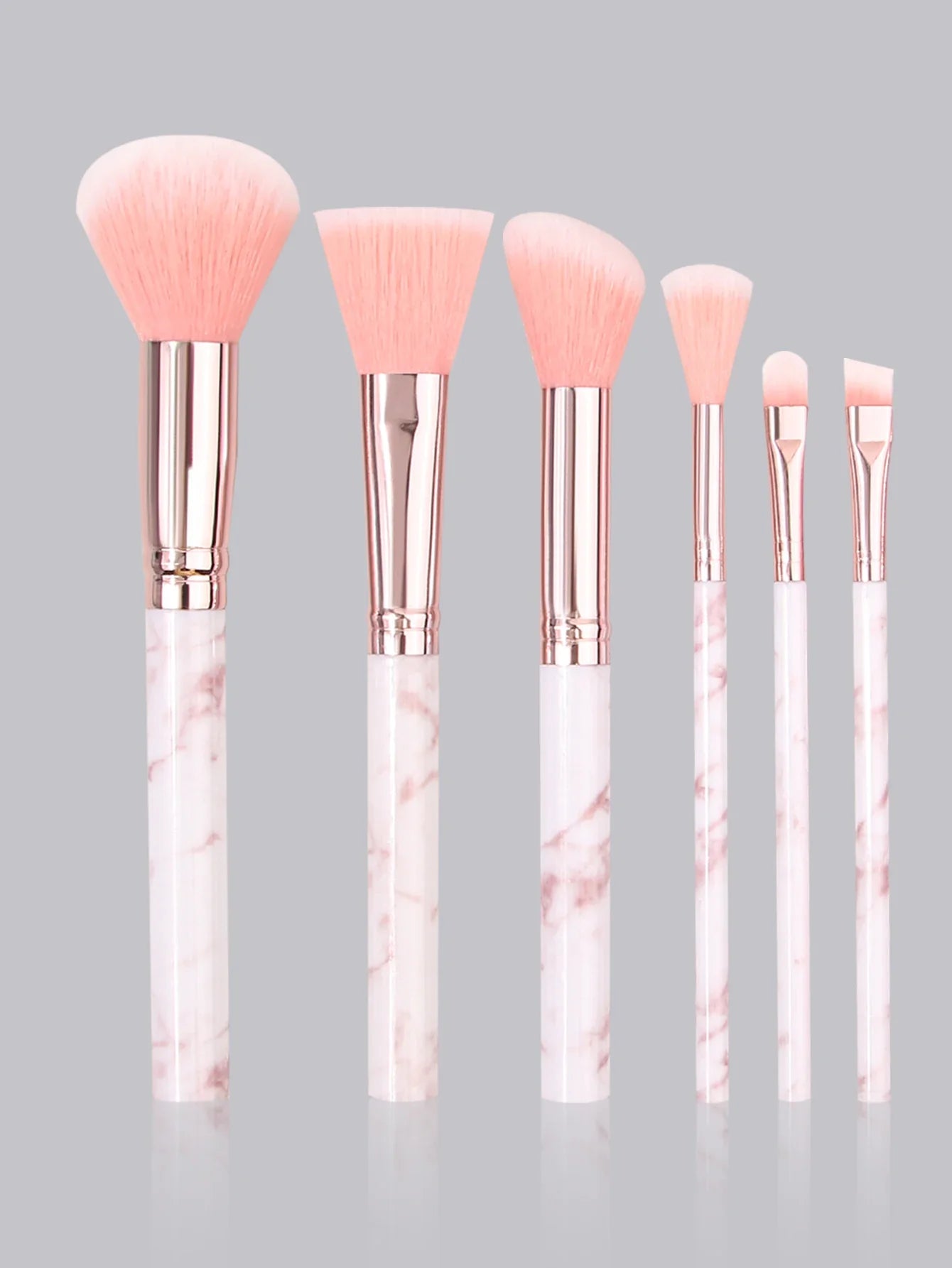 12PCS Pink Marble Beauty Set