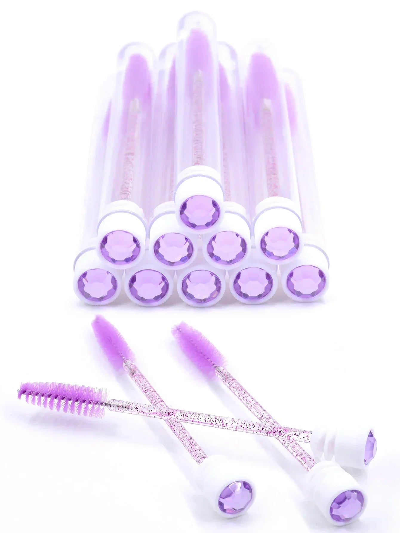 10Pcs Reusable Eyelash Brush Set