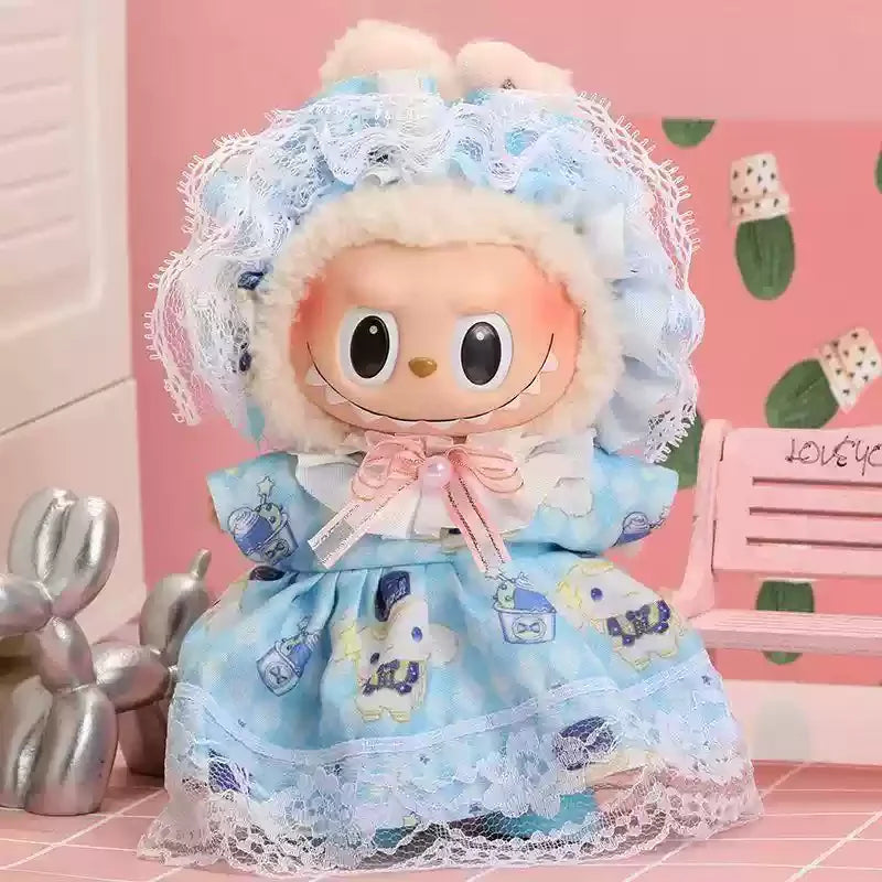 Labubu 17cm Baby Doll Dress Set