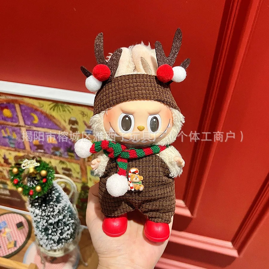 Labubu Santa & Snowman Outfit