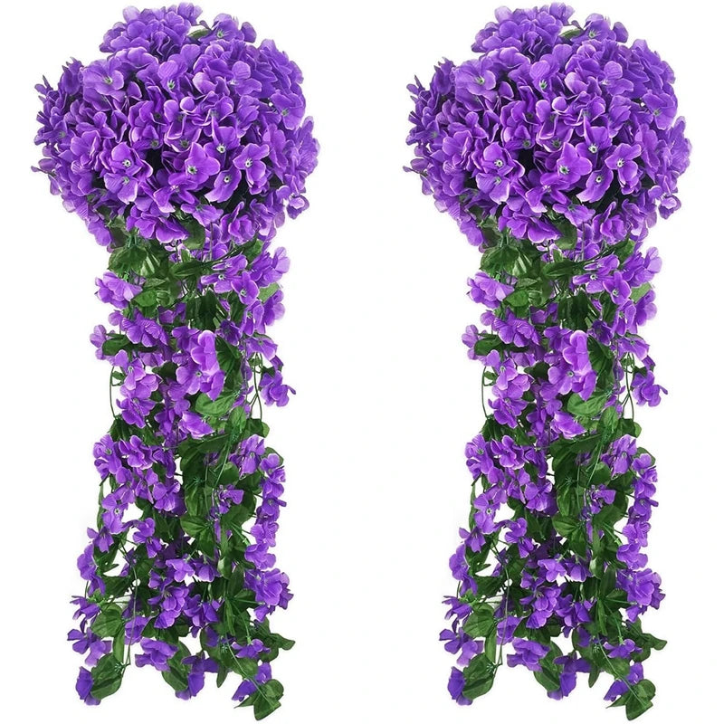 Silk Violet Wall Hanging Decor