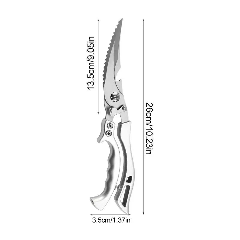 Anti-Slip Chicken Cutting Scissors (stainless steel )