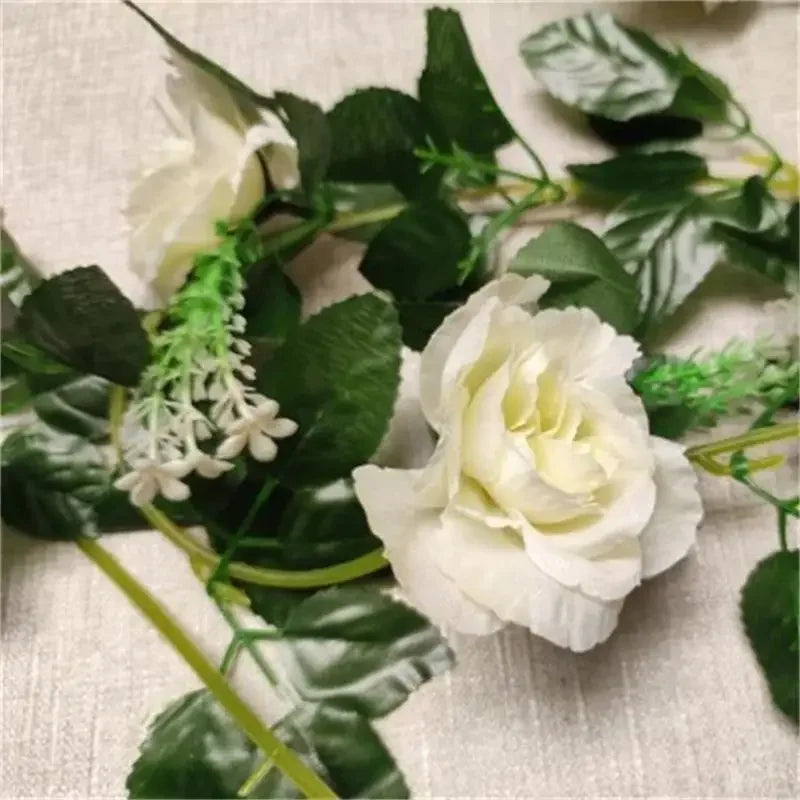 White Artificial Flower Garland