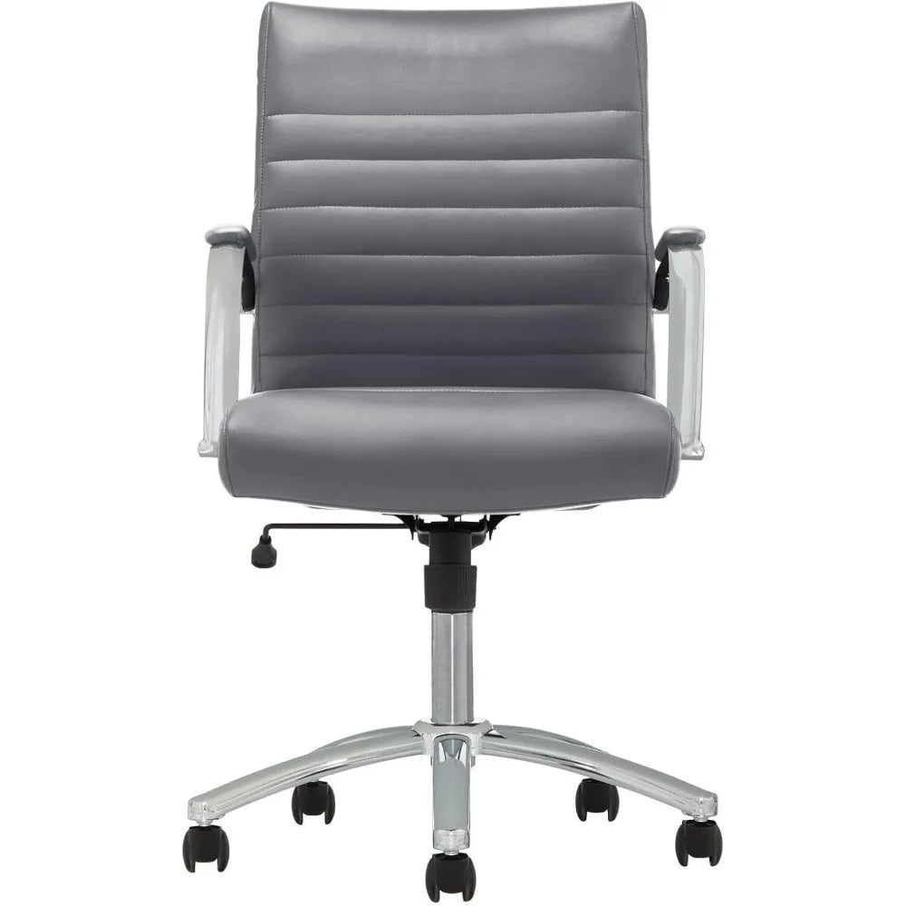 FEICHENG Winsley Mid-Back Leather Chair