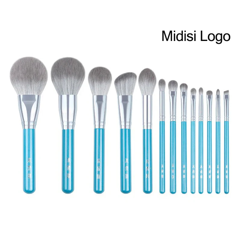 13PCS Blue Makeup Brush Set