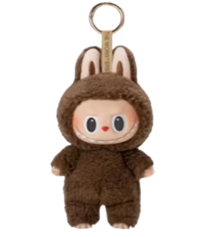 Labubu Have A Seat Flocking Keychain