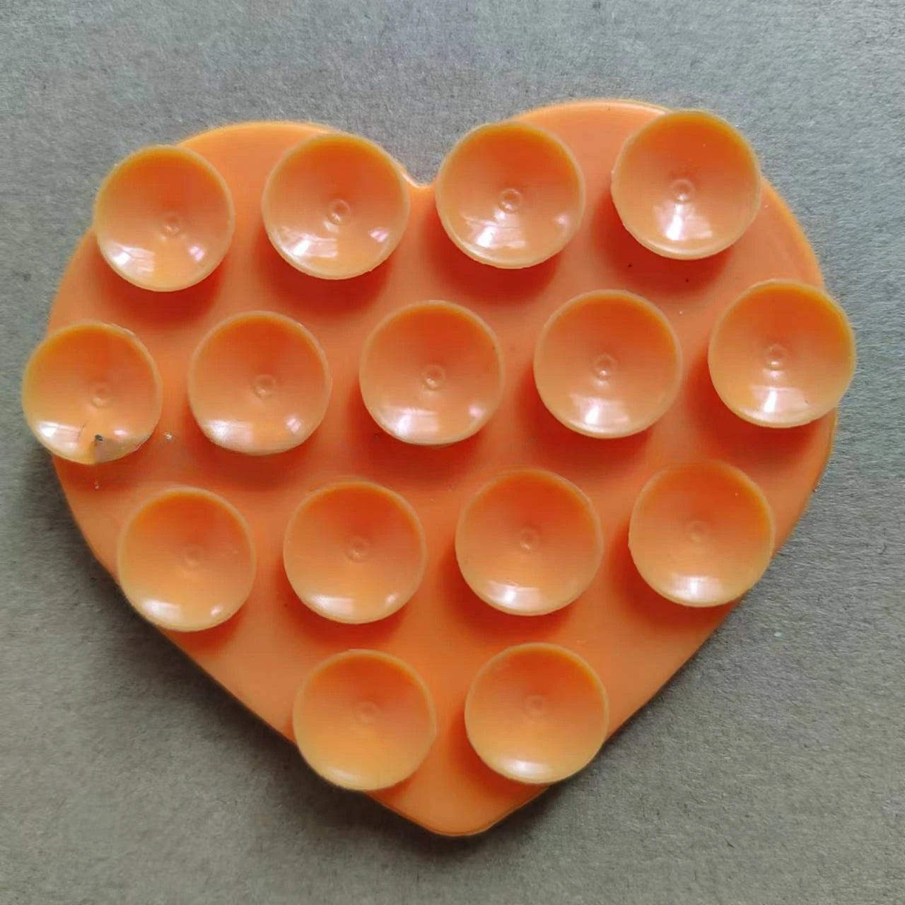 Heart Shaped Silicone Suction Sticker