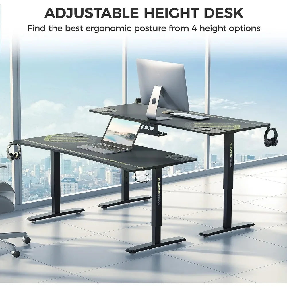 ANGDUO 63-Inch Adjustable Gaming Desk