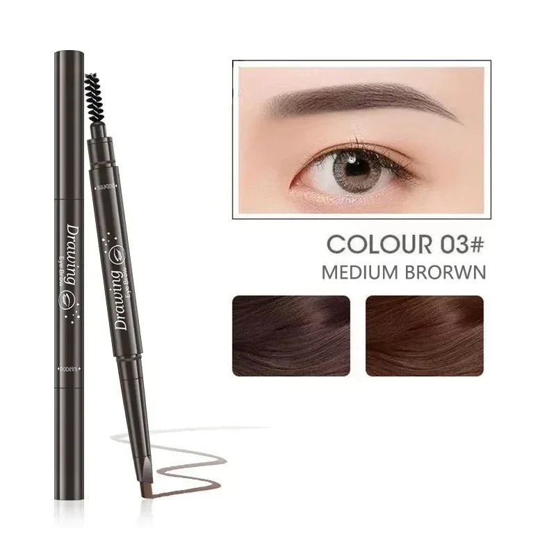 2-in-1 Waterproof Eyebrow Pencil