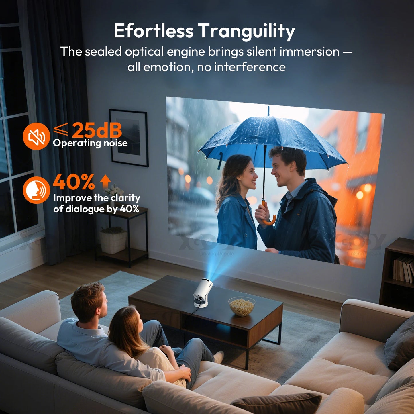 XGODY 4K LED Home Projector