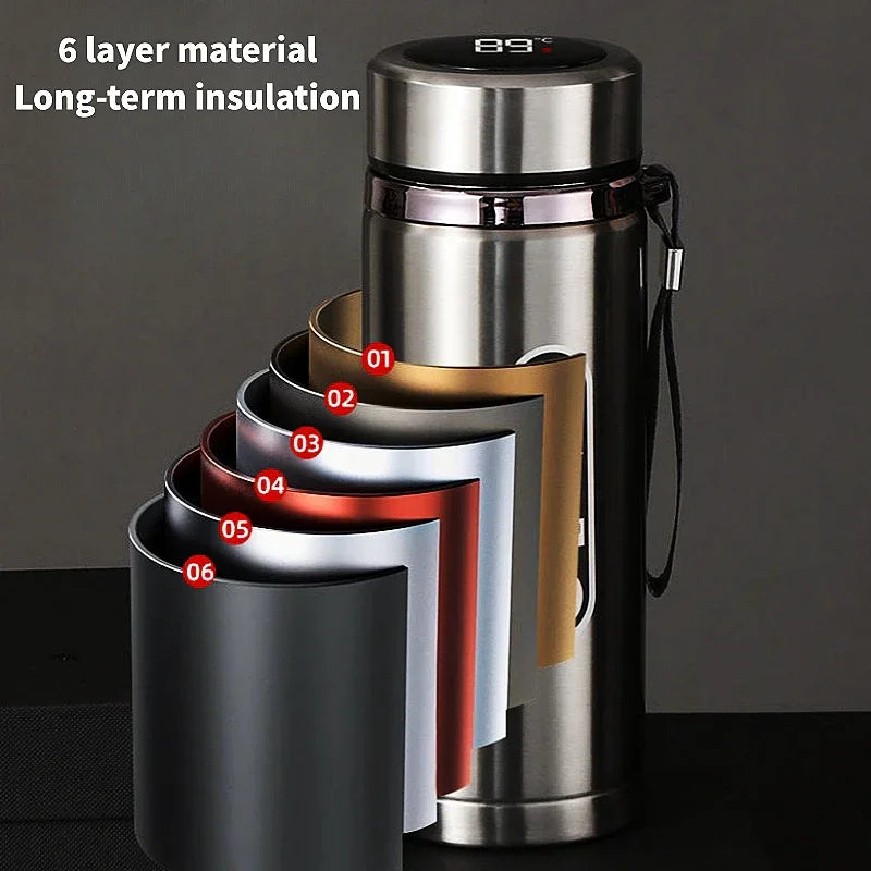 LED Stainless Steel Water Bottle