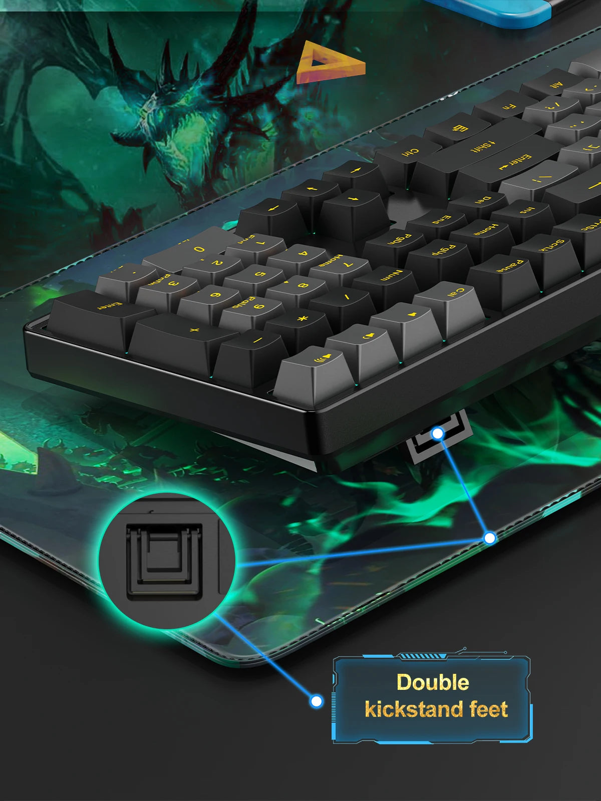 NPET 87 Keys RGB Keyboard