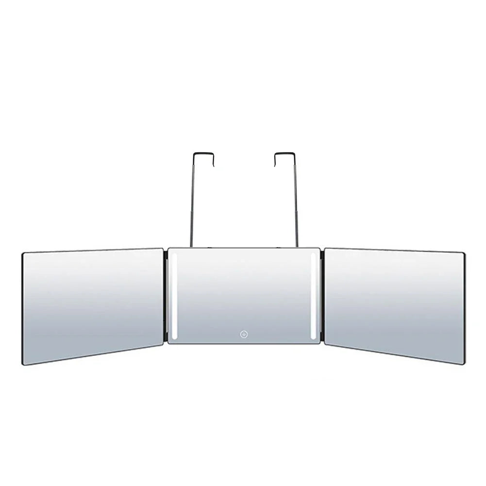 LED 3-Way Trifold Haircut Mirror