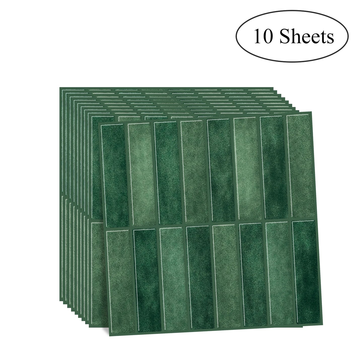 10pcs Waterproof Peel & Stick Wall Tiles