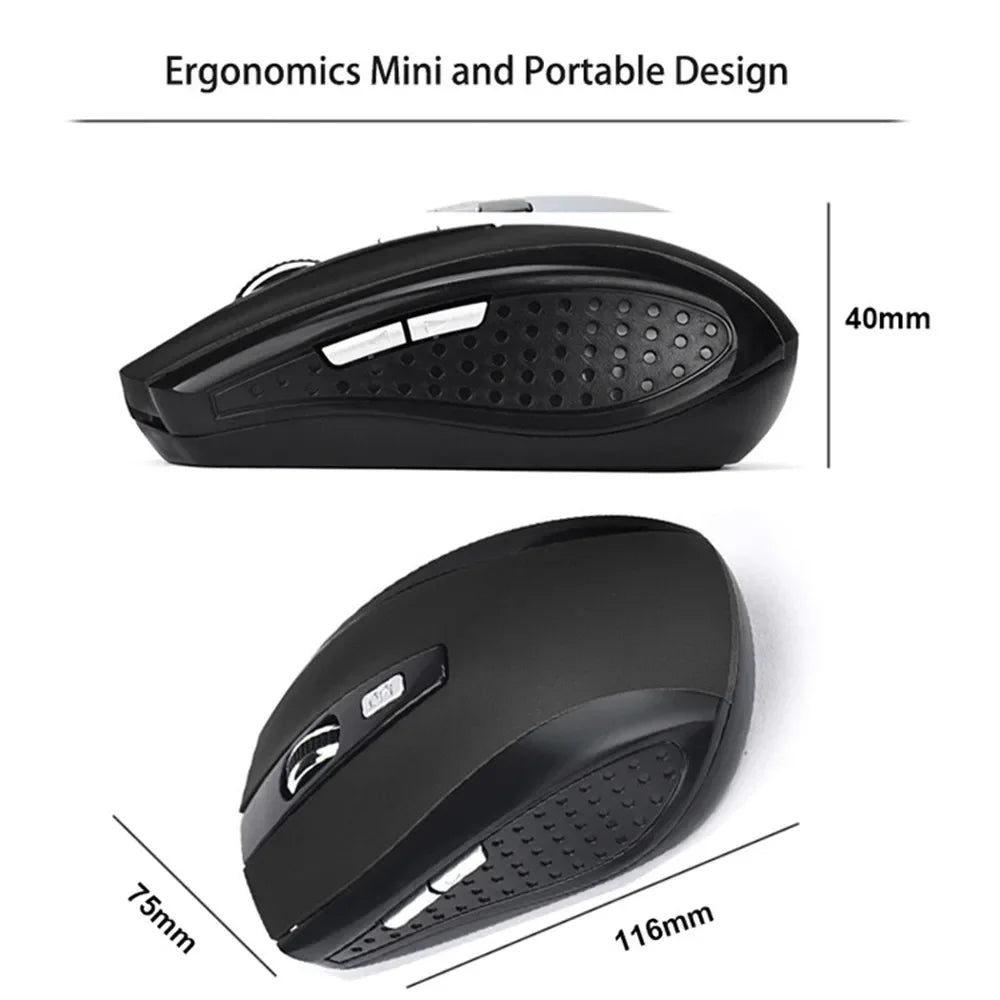 Wireless Ergonomic Optical Mouse