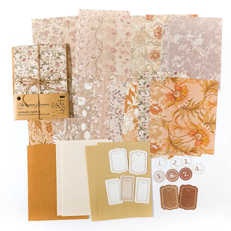 Vintage Floral Scrapbook Paper