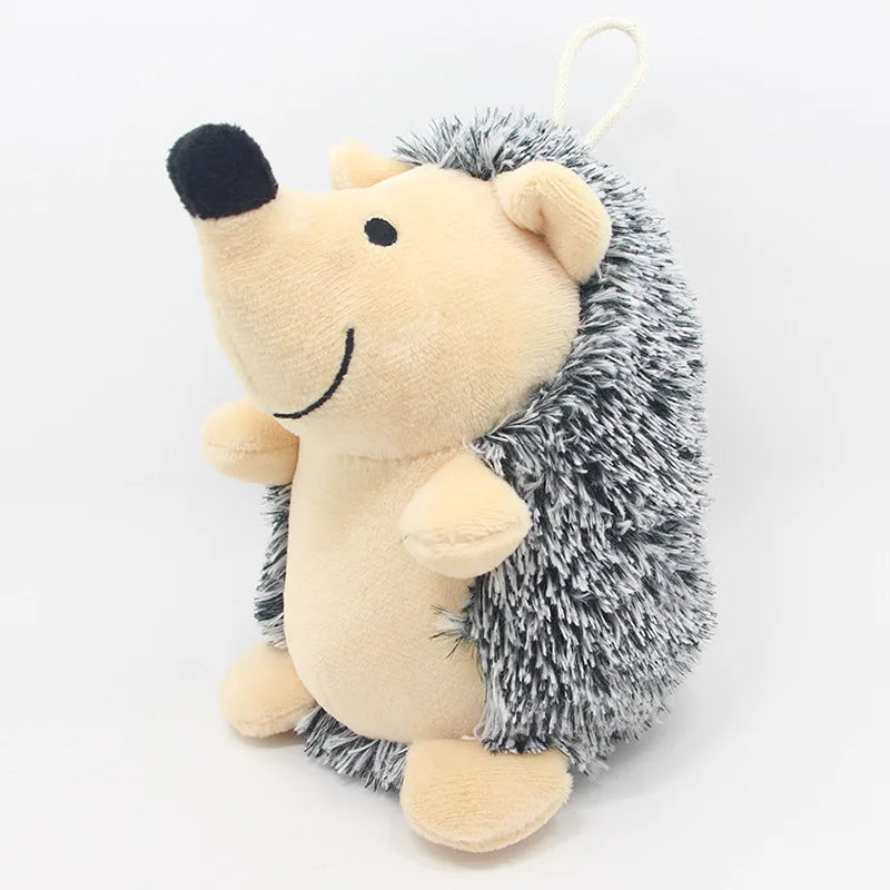 Plush Hedgehog Dog Toy