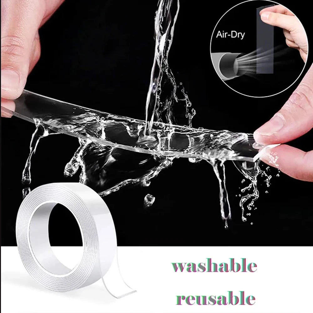 Reusable Transparent Double-Sided Tape