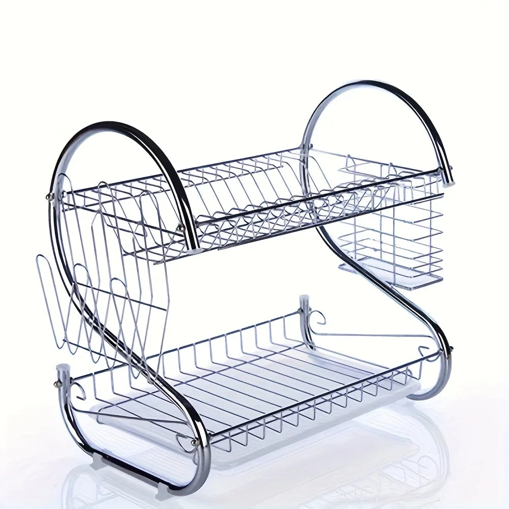 Chromed Steel Dish Drying Rack