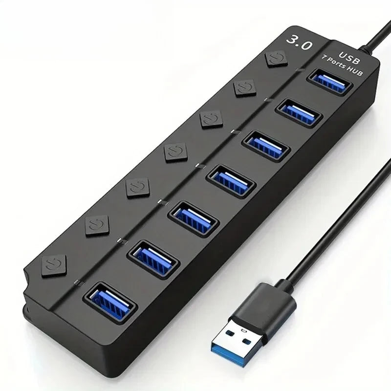 XIKCU USB 3.0 Hub with Switches