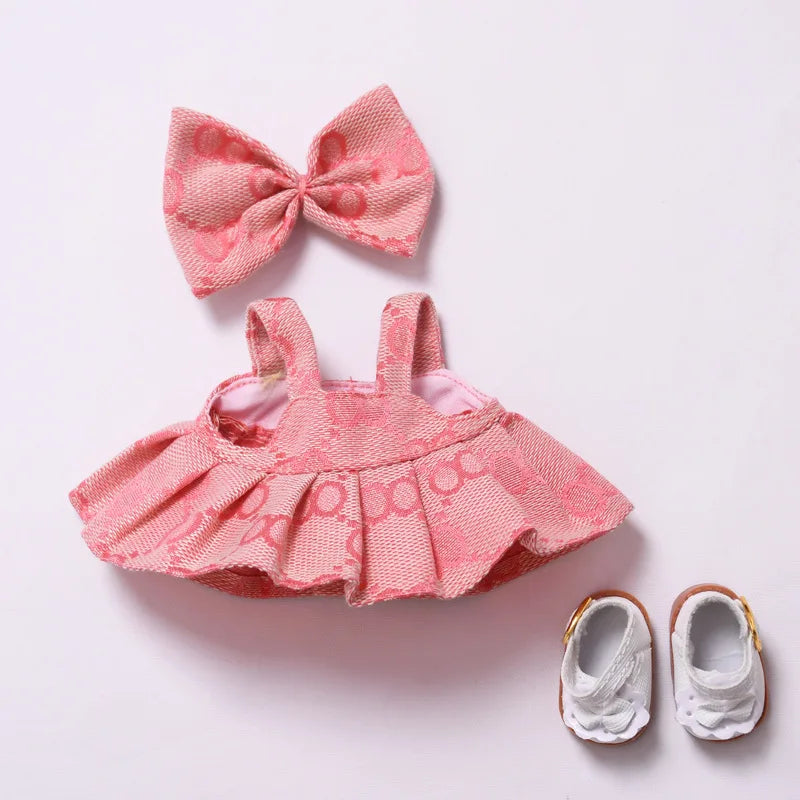 Labubu Designer Plaid Dress Set