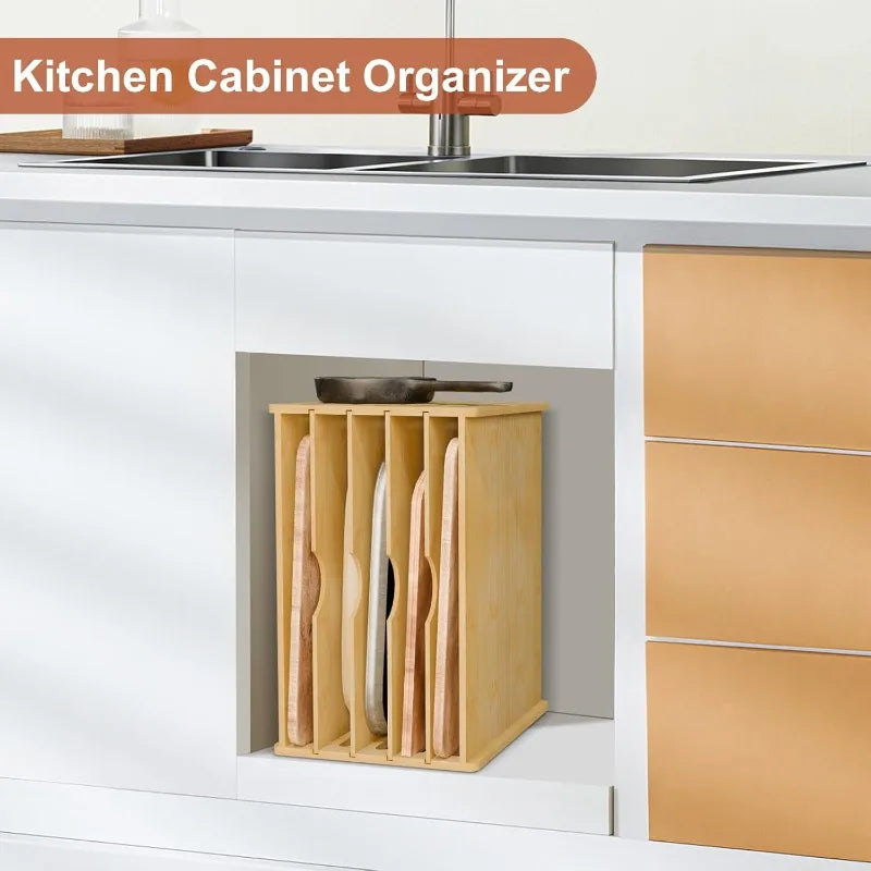 Wooden Kitchen Tray Divider Organizer