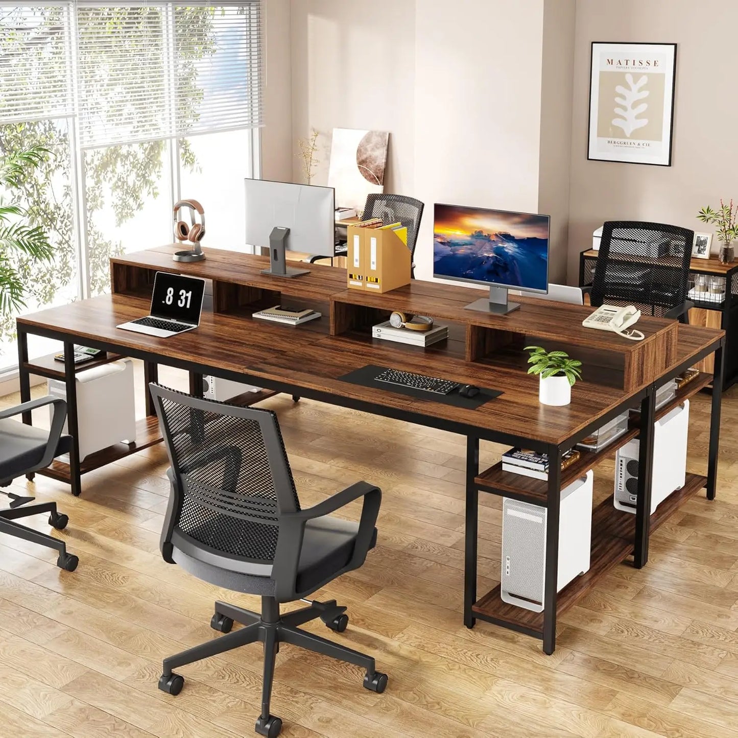 78.74" Two-Person Office Desk