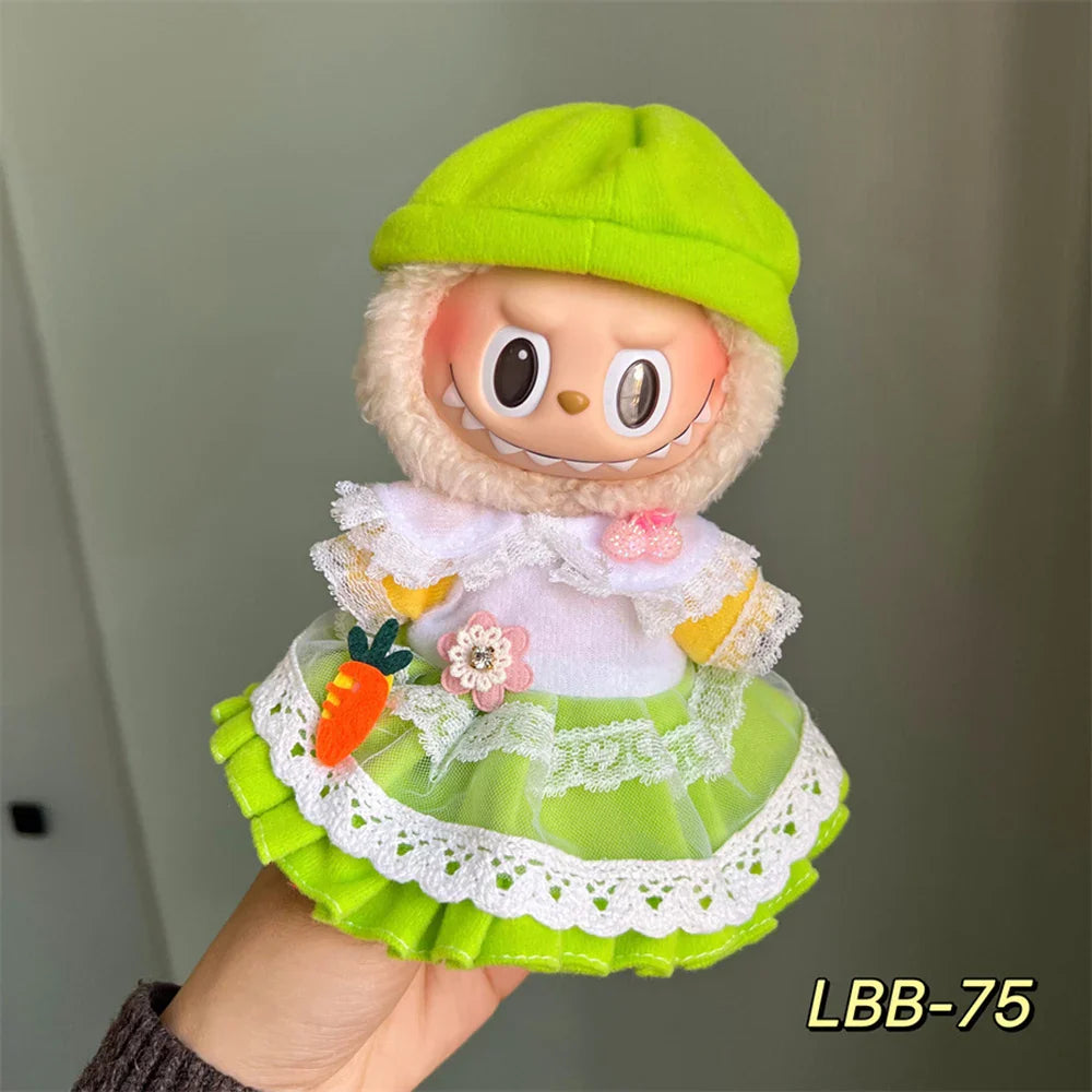Labubu 17cm Mini Doll Outfits