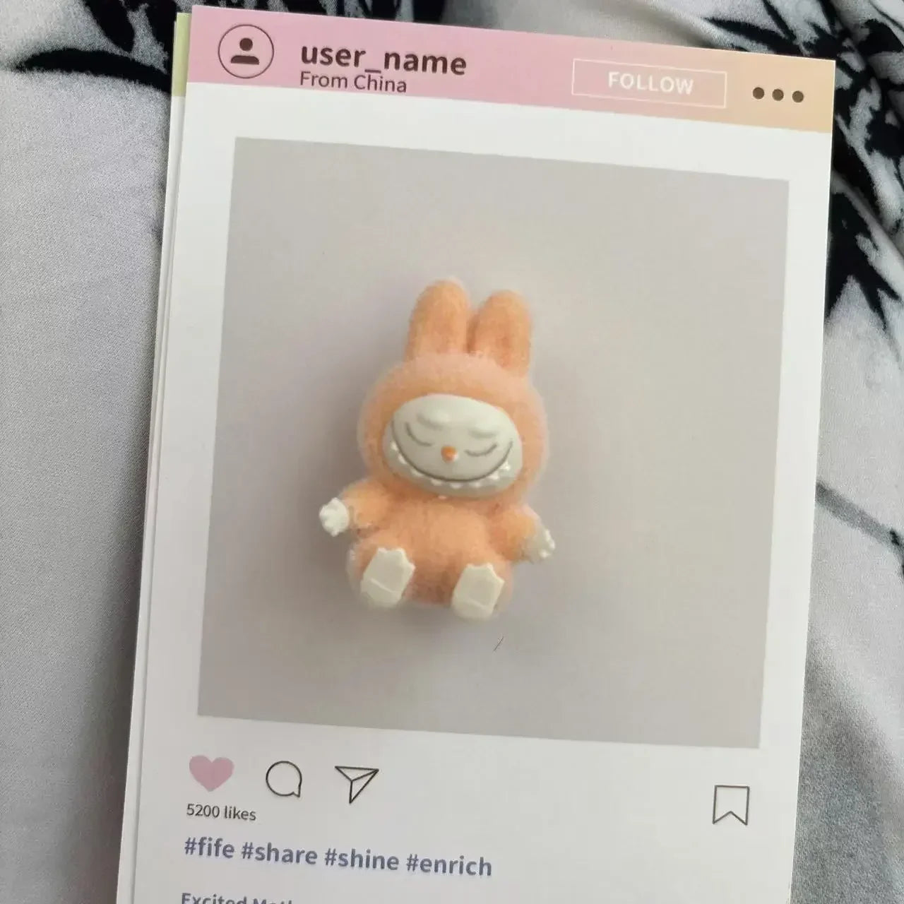 New Mini Labubu Sitting Posture Action Figure Dolls