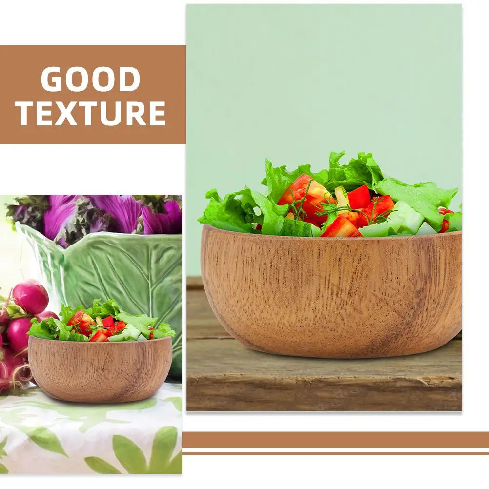 Wooden Lunch and Salad Plates