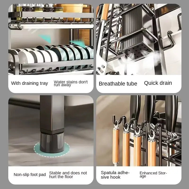 2-Tier Dish Drying Rack
