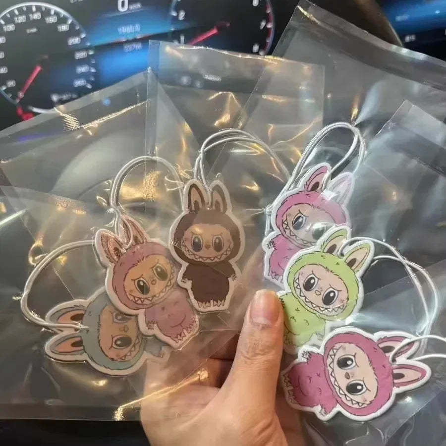 Labubu Cartoon Car Air Freshener Pendant
