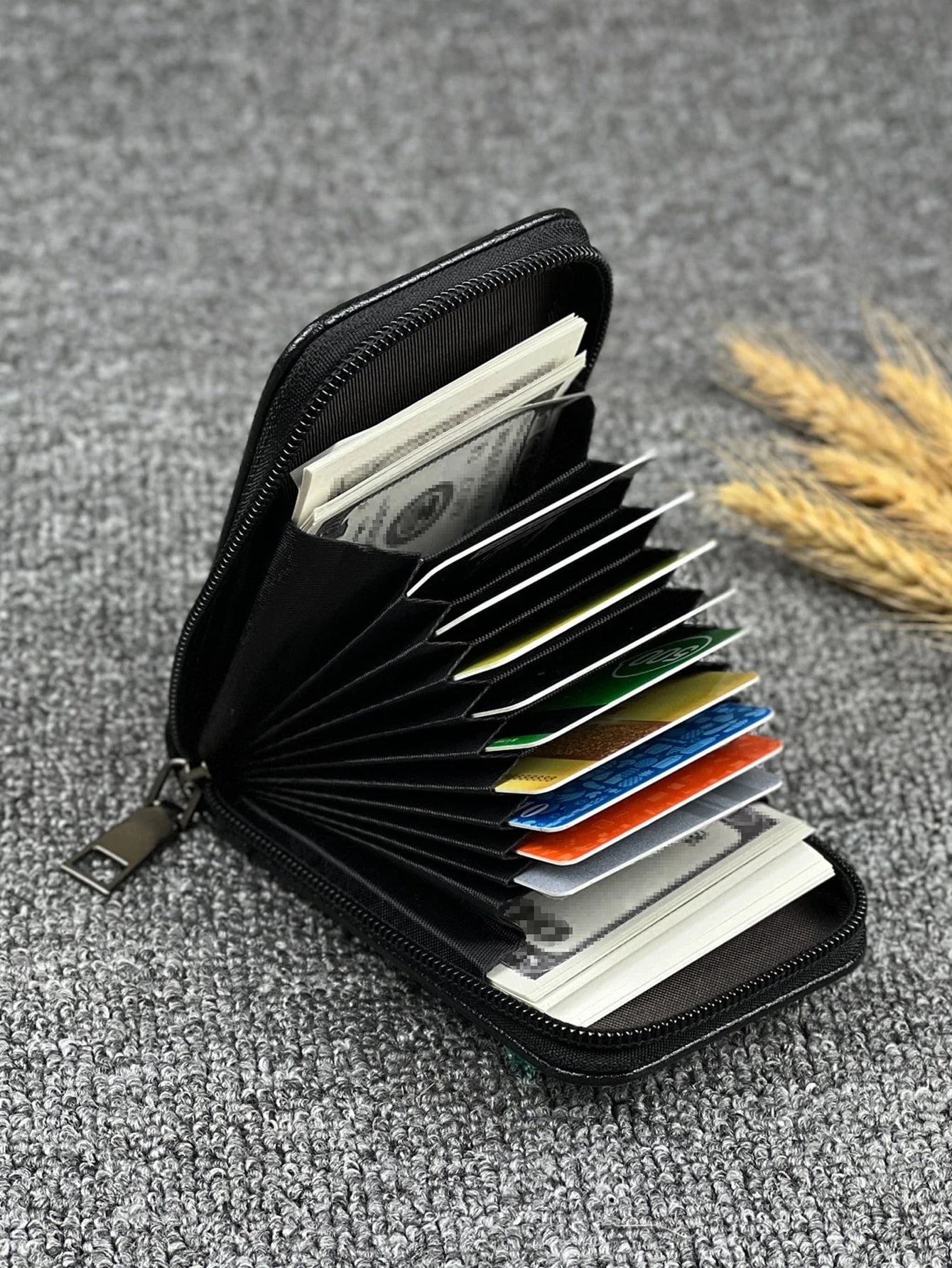 KAIDUCH Litchi Card Wallet