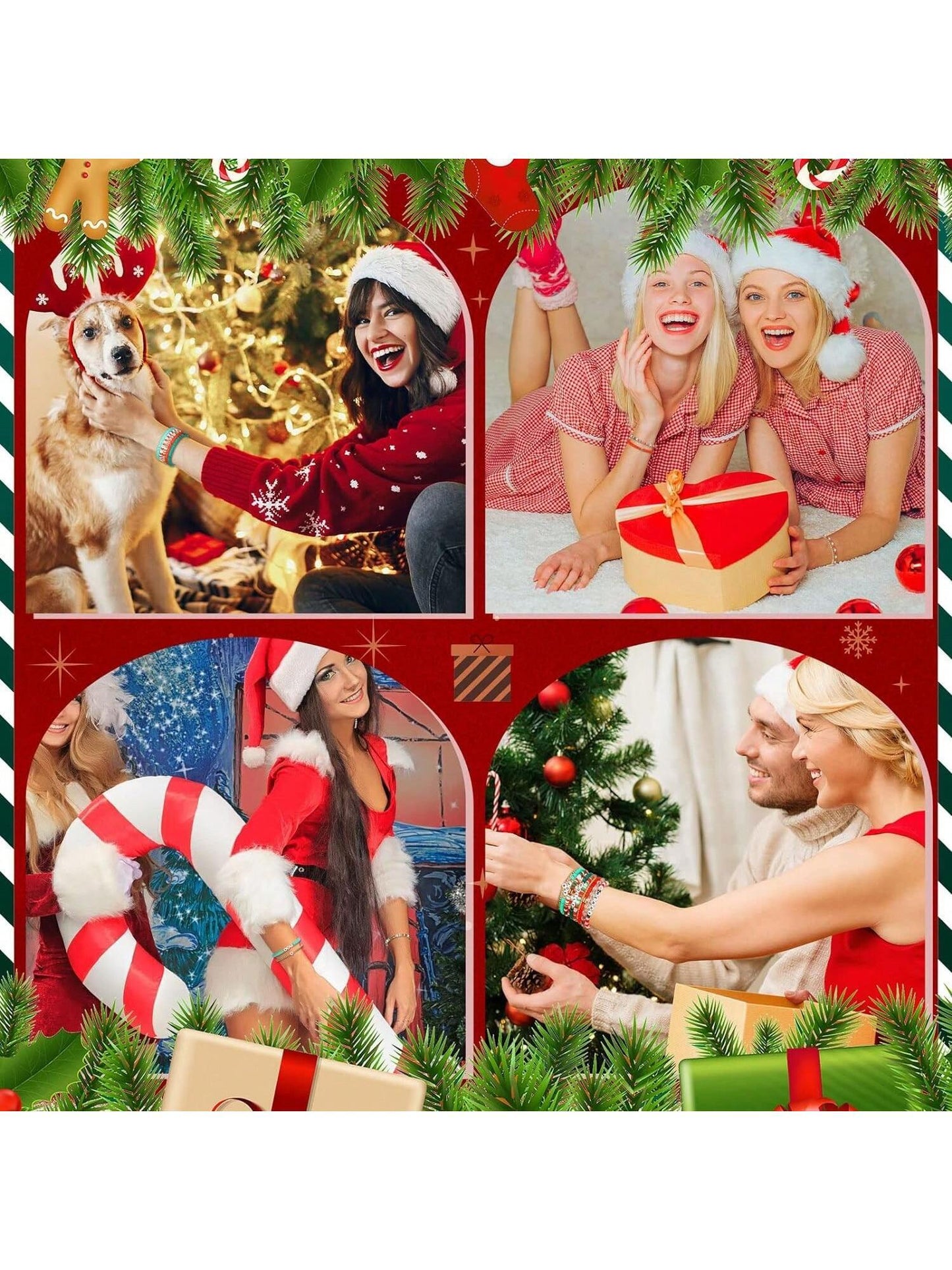 Christmas Boho Bracelet Set