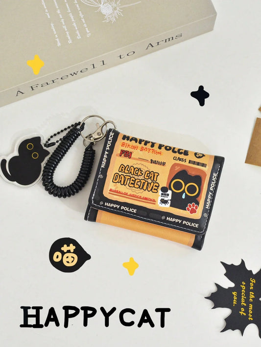 Lucky Cat Keychain Wallet
