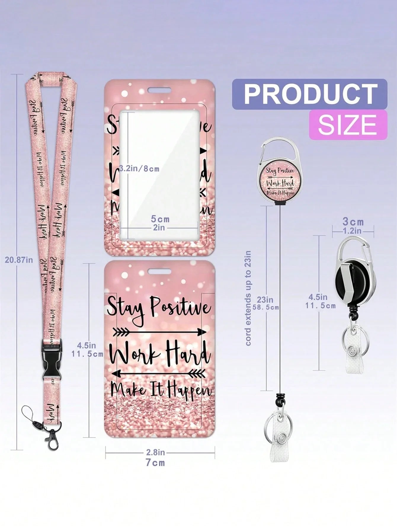 Inspirational Badge Holder Lanyard