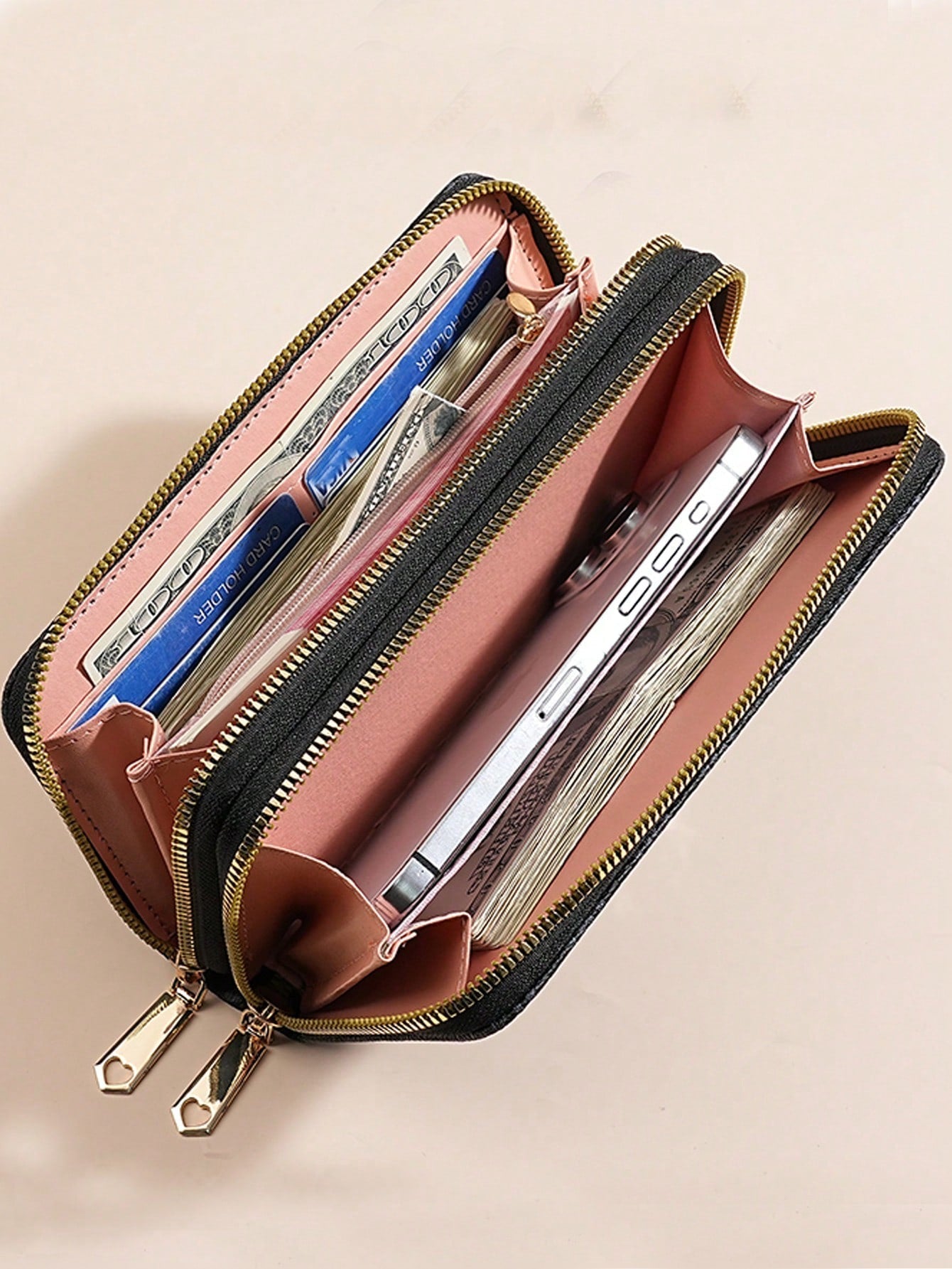 Vintage Print Phone Wallet