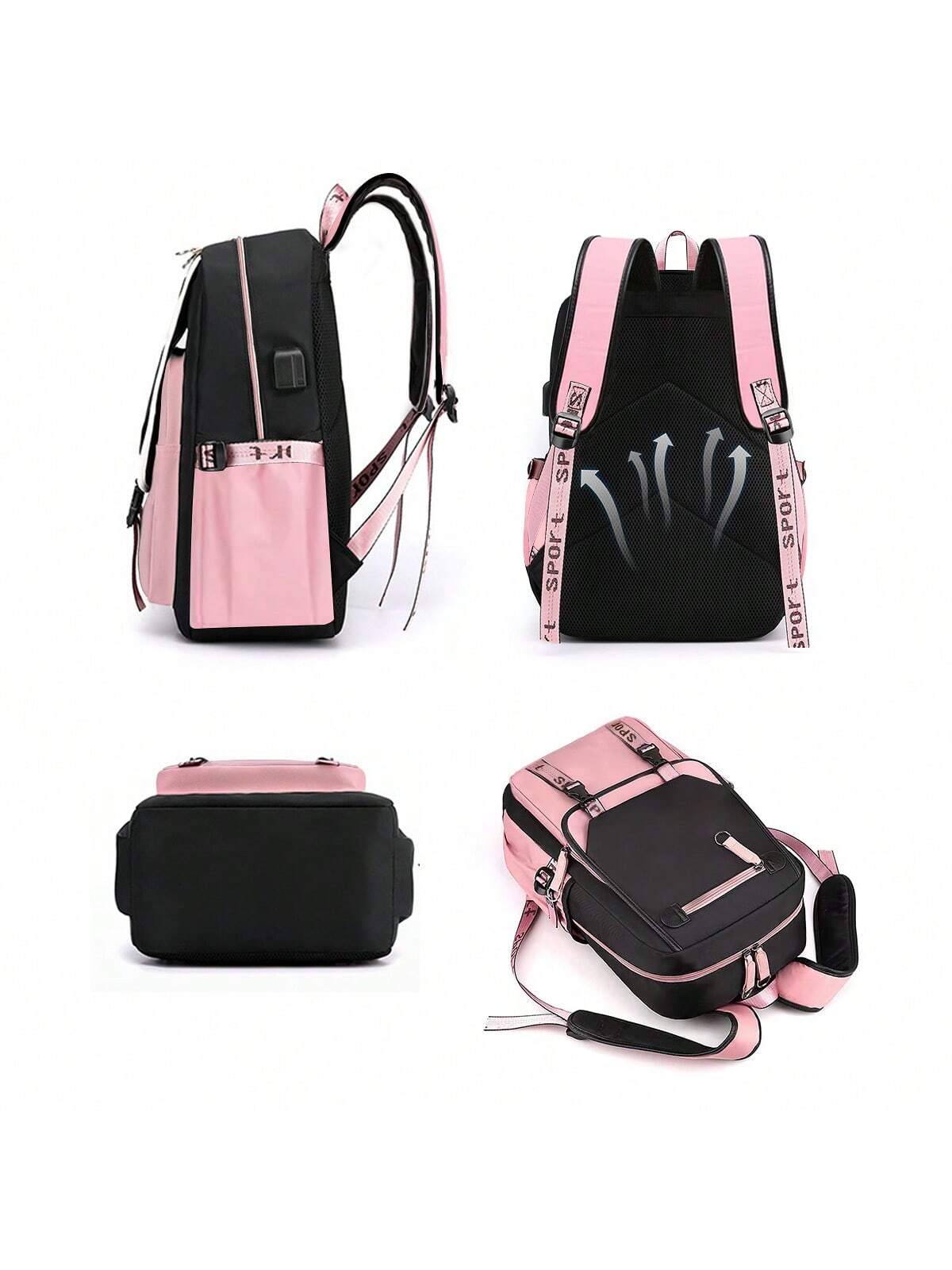 Sports-Themed Oxford Backpack