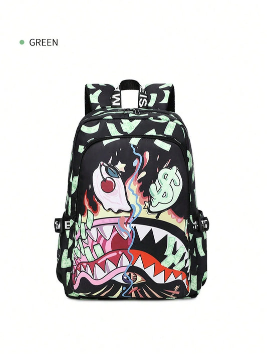 Camo Shark Mouth Backpack