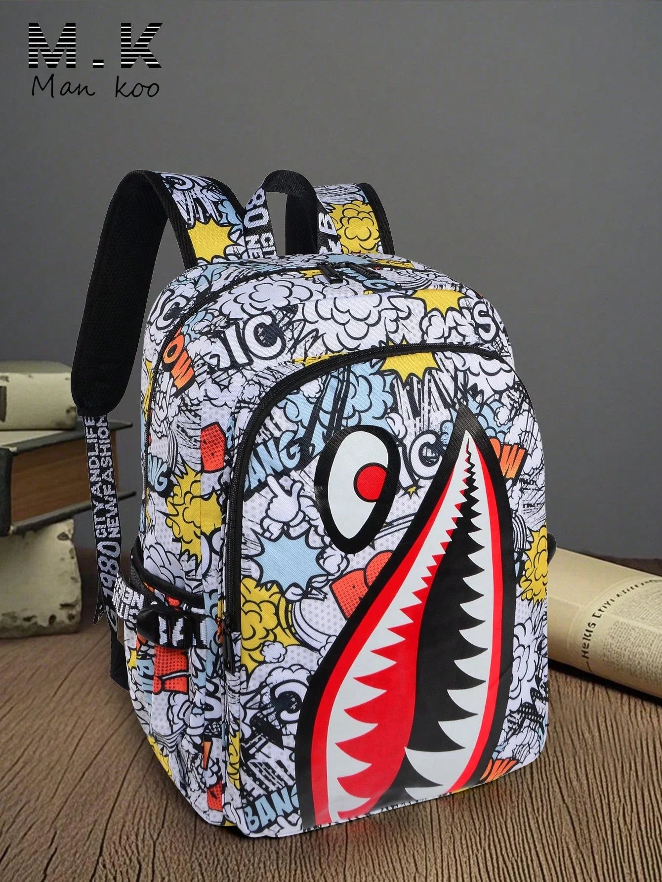 Shark Mouth Camo Backpack