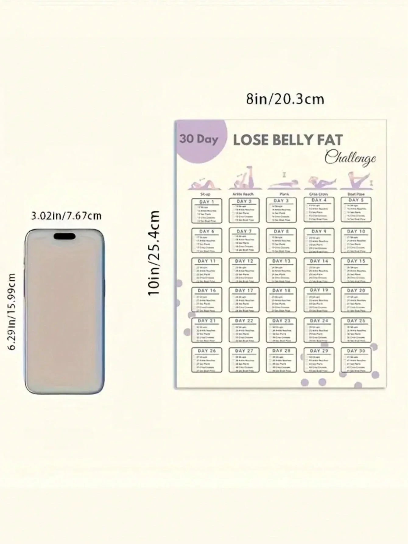 30-Day Home Workout Posters