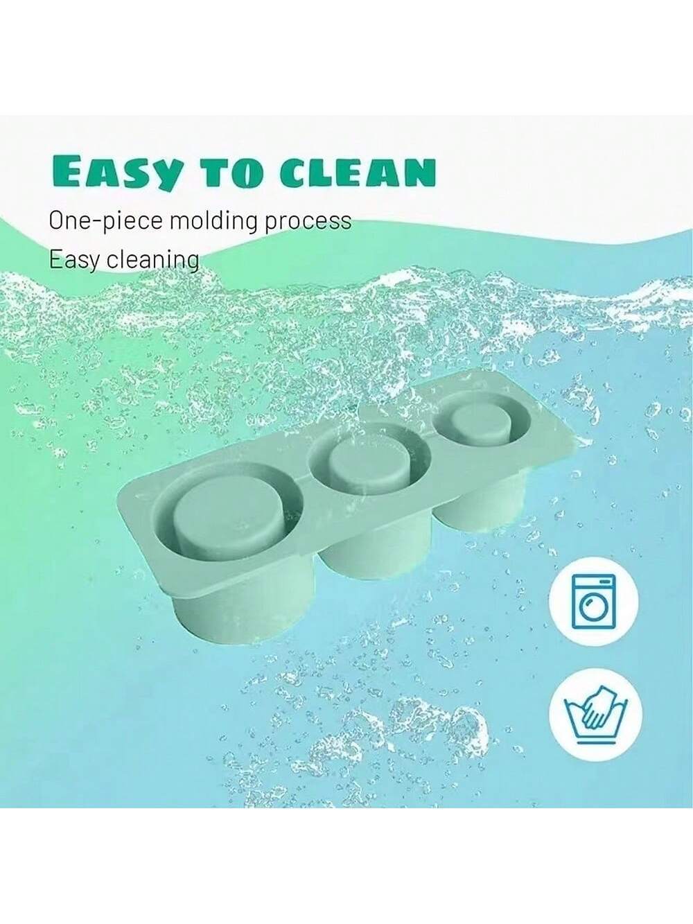 Green Silicone Ice Cylinder Tray