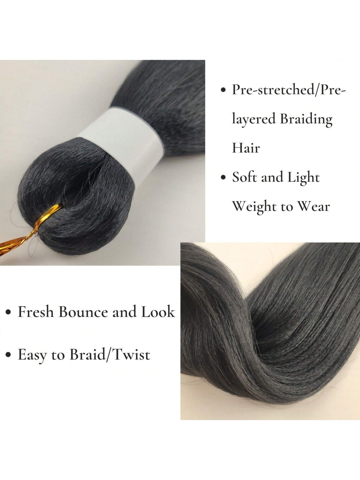 Pre-Stretched Kanekalon Box Braids