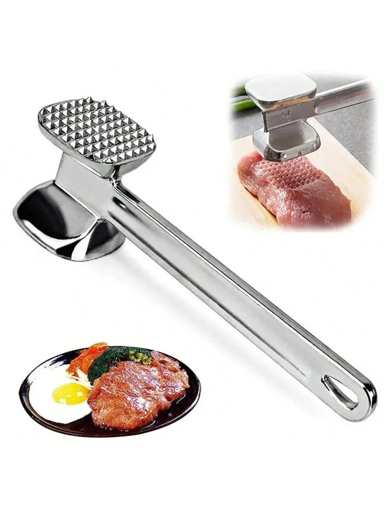 Double-Sided Meat Tenderizer Mallet