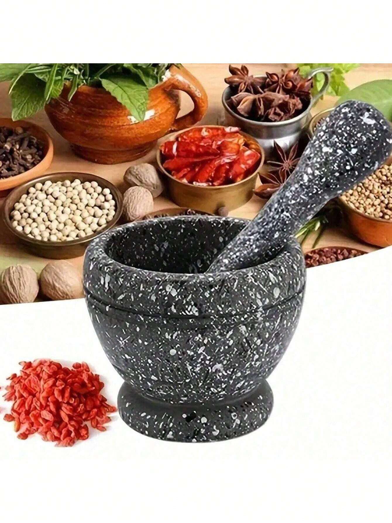 Granite Pattern Garlic Crusher