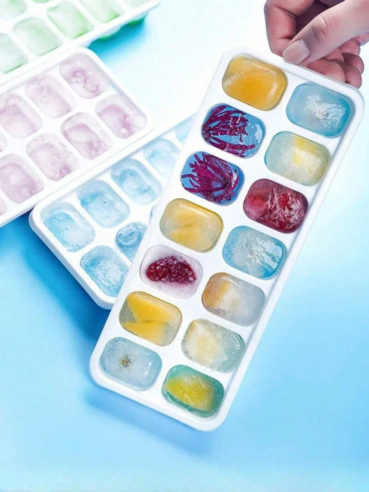 Silicone Ice Cube Tray with Lid