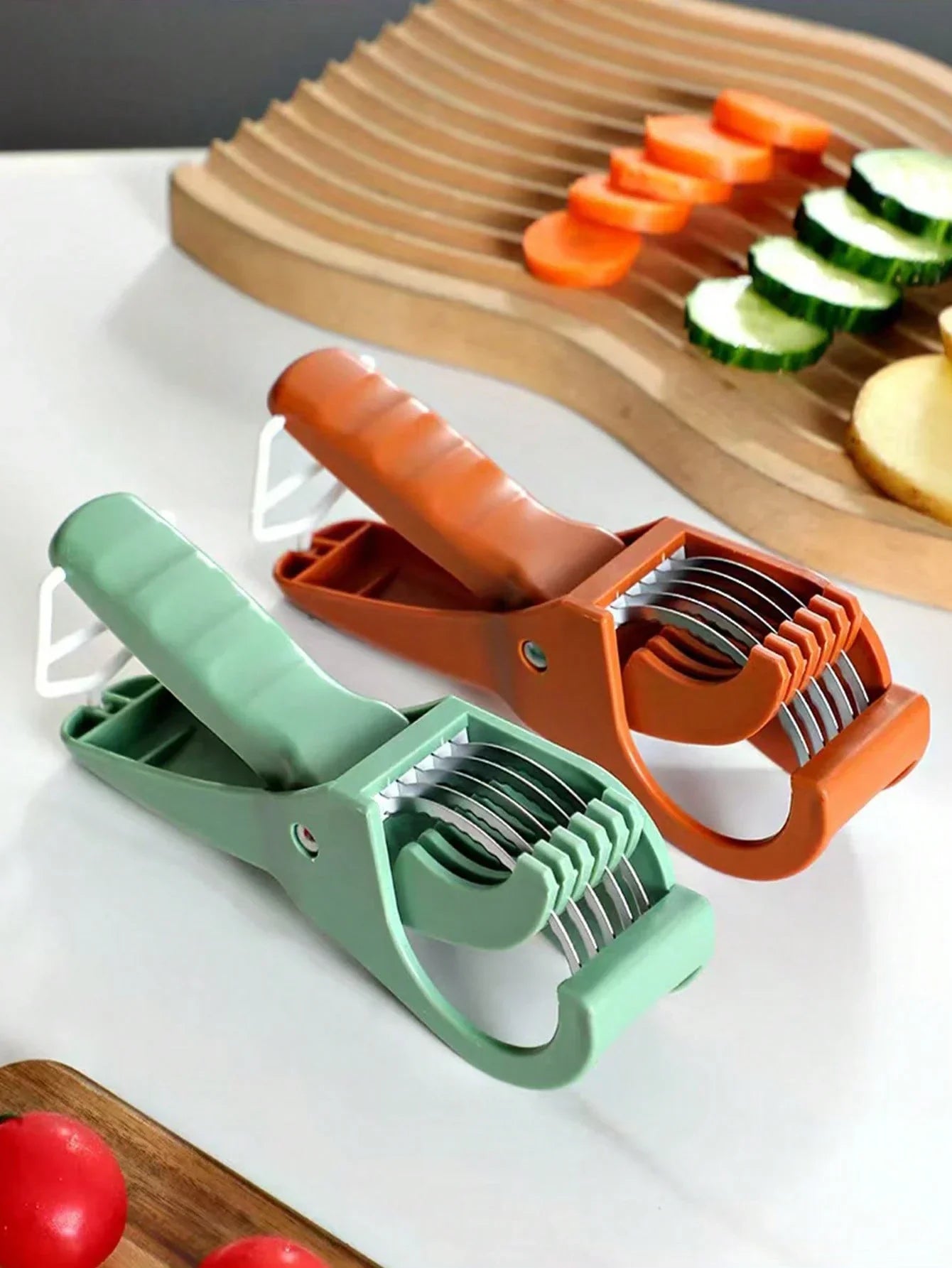 Stainless Steel Fruit & Veggie Slicer