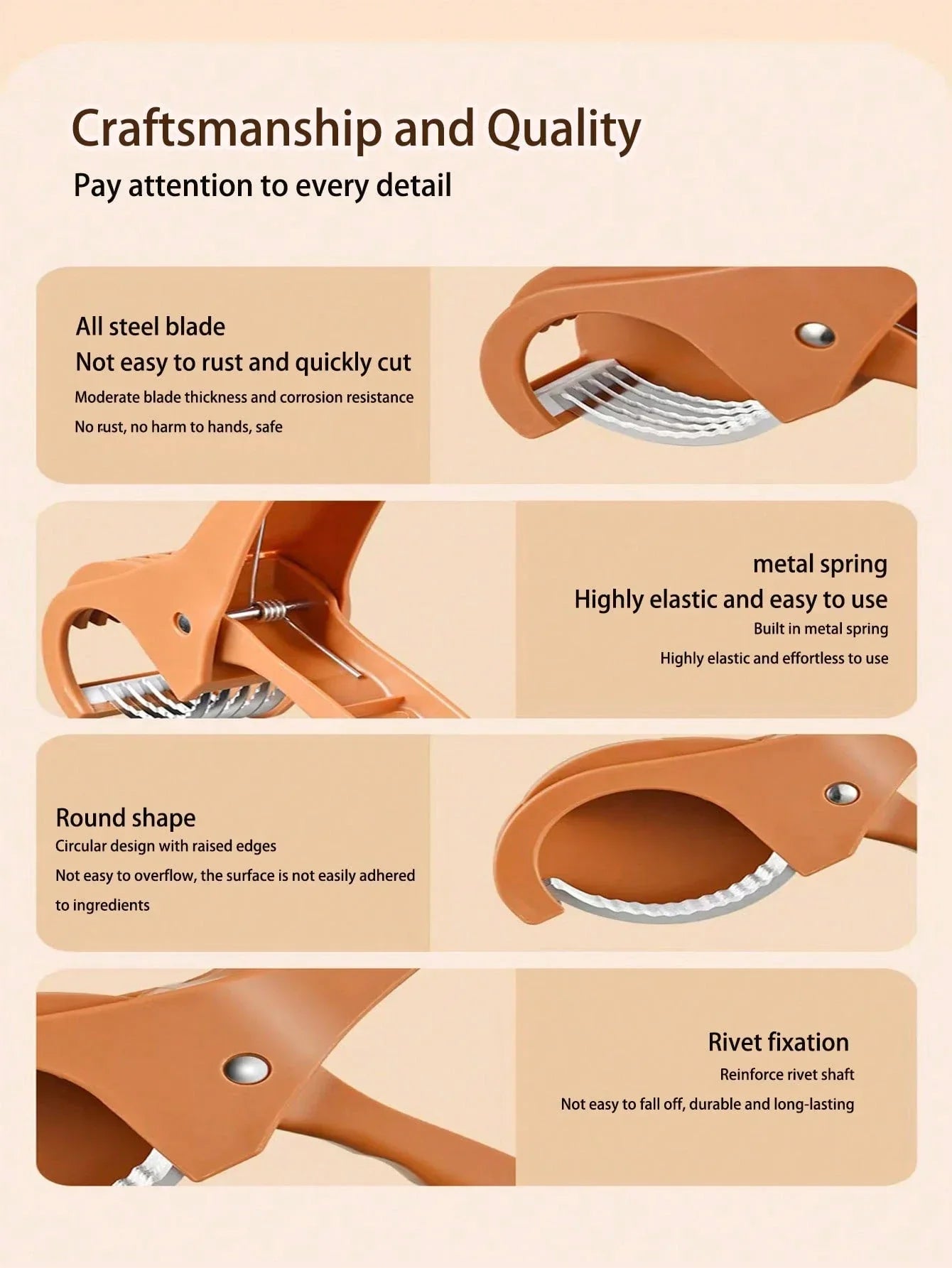 Stainless Steel Fruit & Veggie Slicer