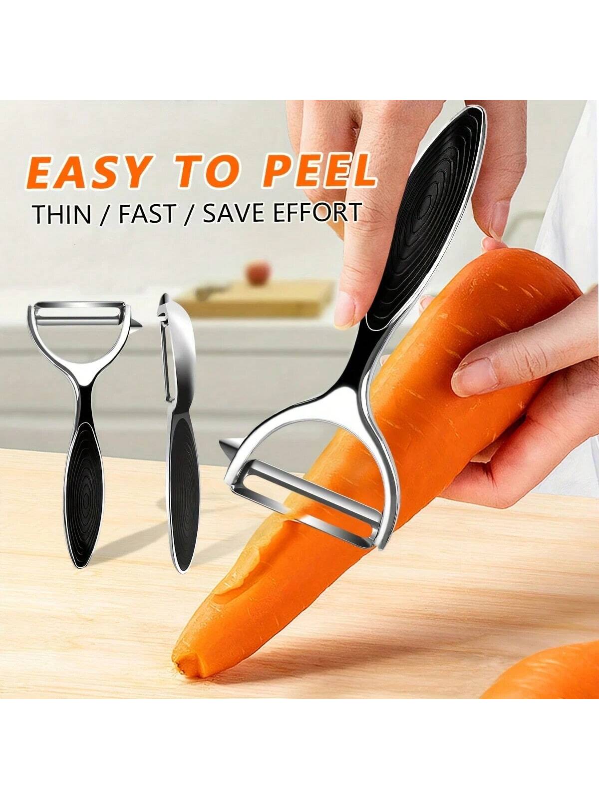 2pcs Straight Blade Peeler Set